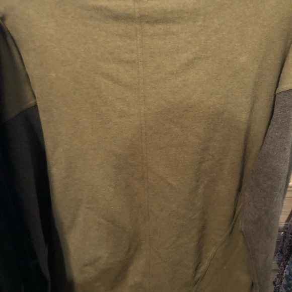 Lululemon Athletica Mula 10 green & grey asymmetrical zip jacket with pockets - Picture 8 of 12